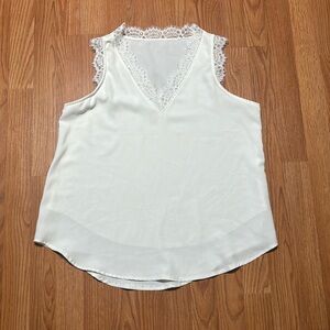 white sleeveless amazon essentials blouse